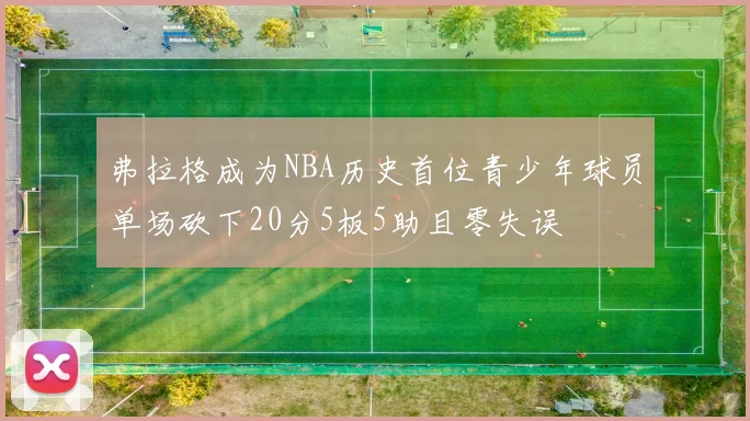 弗拉格成为NBA历史首位青少年球员单场砍下20分5板5助且零失误
